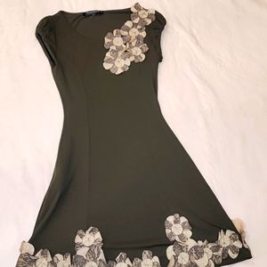 Rinascimento Original Italian Form-fitting Dark Green dress